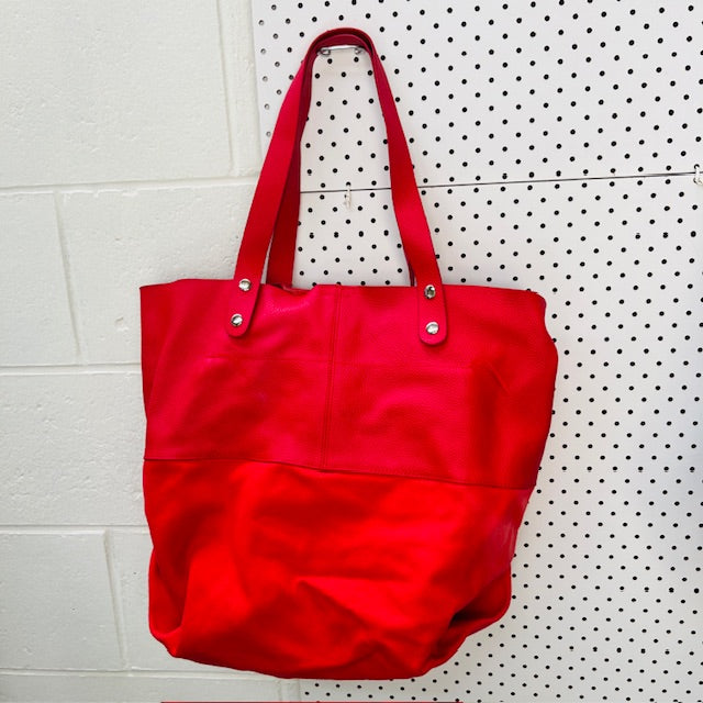 SALUCCI / red leather tote bag / new with tags (3897815230138472630)