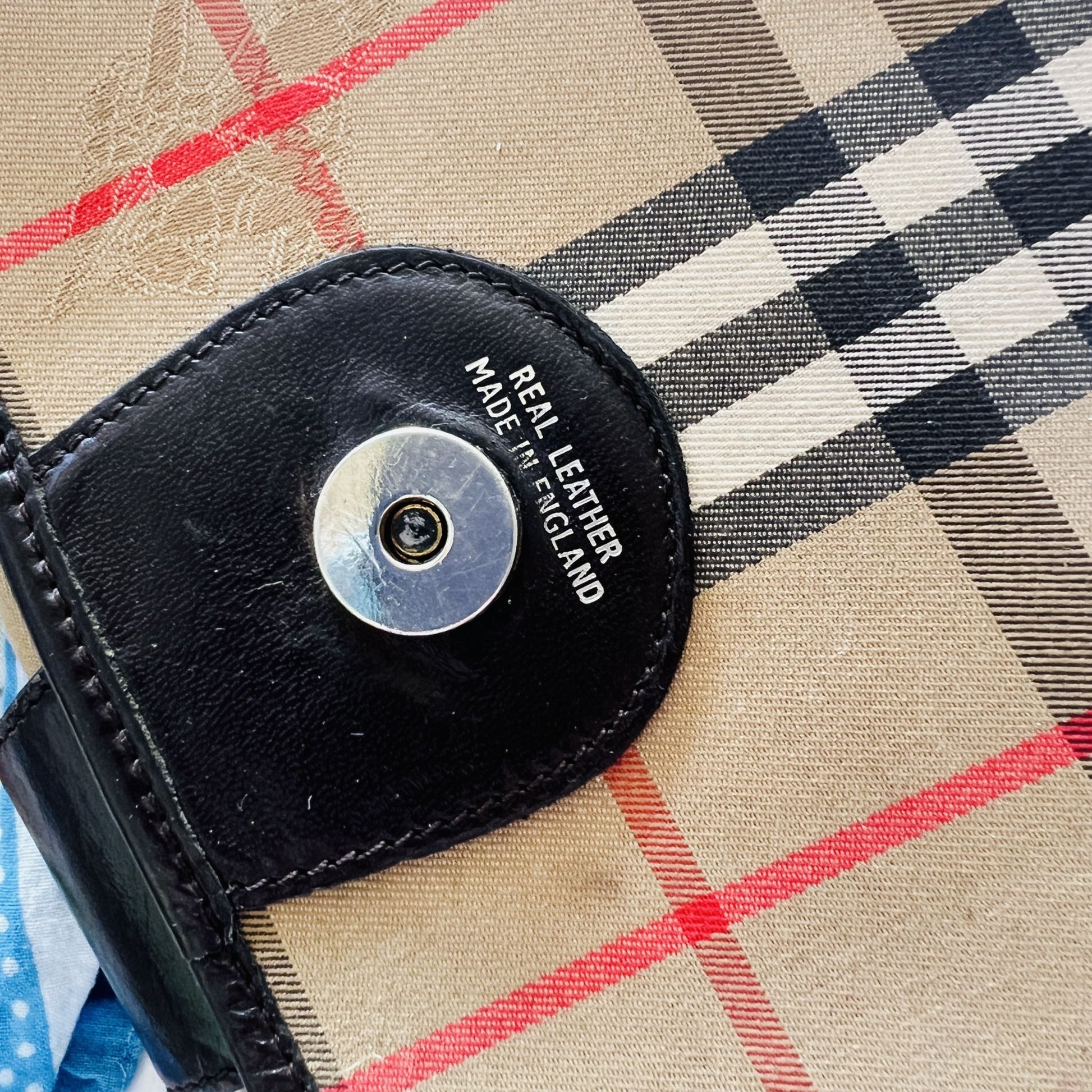 vintage / BURBERRY / nova check cross body saddle bag (3897820599768166884)