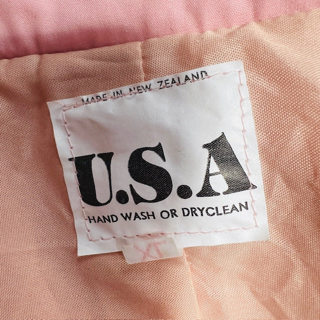 1980s nz vintage / USA / pink windbreaker jacket / XL (3897886046430994729)