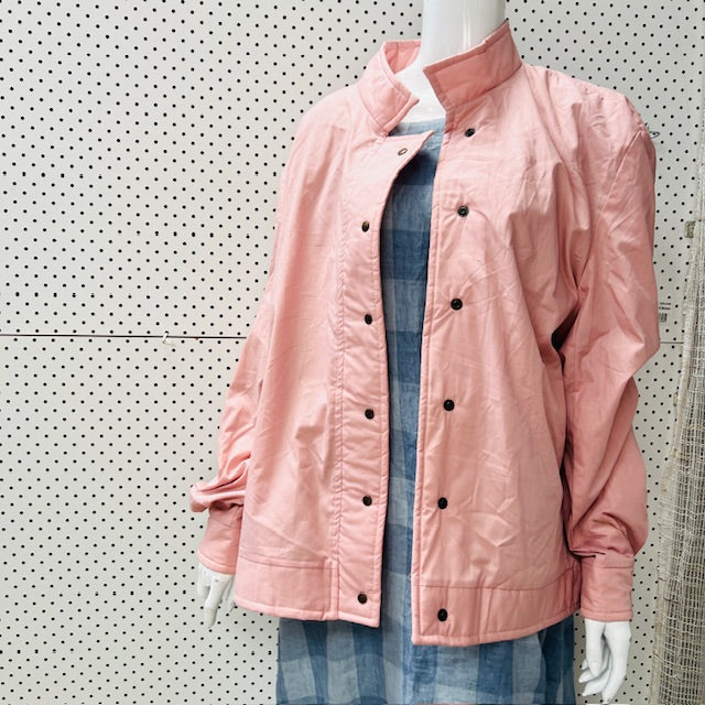 1980s nz vintage / USA / pink windbreaker jacket / XL (3897886053239424371)