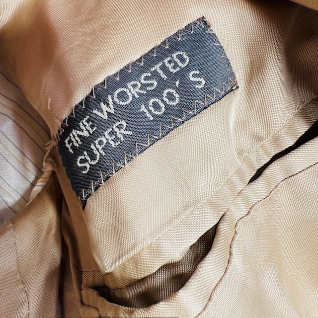 double breasted / worsted wool blazer / made in italy / (3897886055114510738)