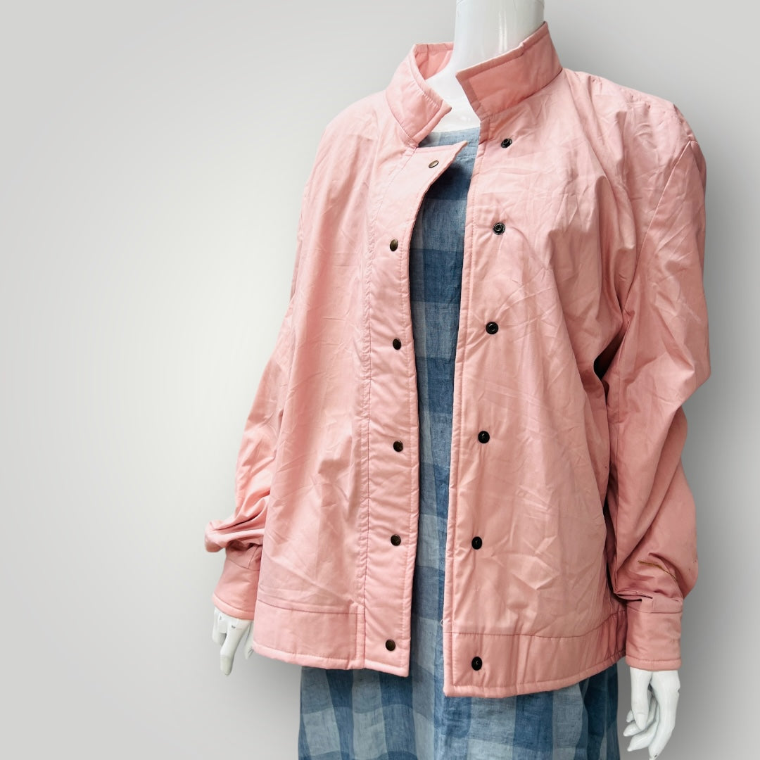 1980s nz vintage / USA / pink windbreaker jacket / XL (3897886432880226289)