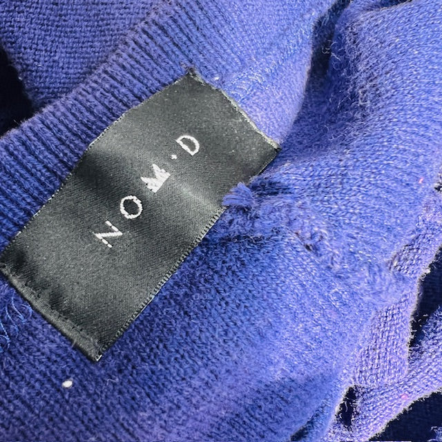 1990s vintage / NOM*D / purple cotton oversized jumper / m (3897916047819754856)