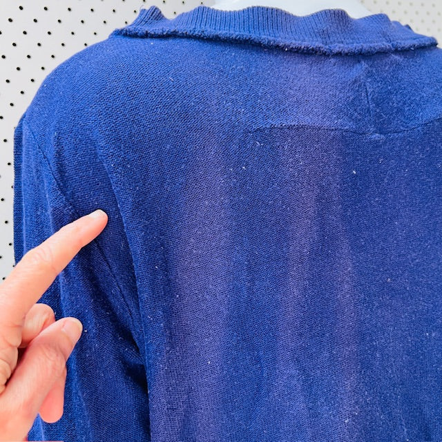 1990s vintage / NOM*D / purple cotton oversized jumper / m (3897916050153914754)