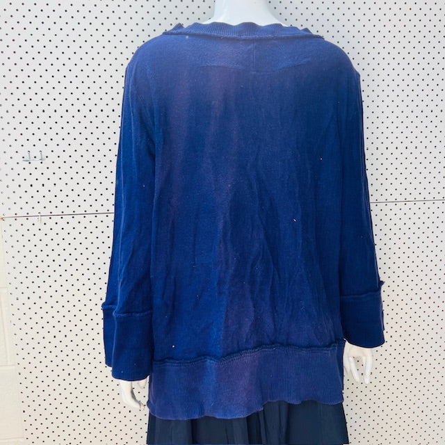 1990s vintage / NOM*D / purple cotton oversized jumper / m (3897916052022180269)