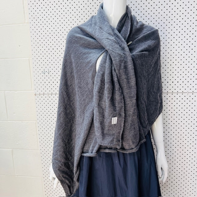 2000s vintage / RICOCHET / pure wool wrap top + armholes + buttons / one size (3897916091842681360)