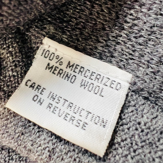 2000s vintage / RICOCHET / pure wool wrap top + armholes + buttons / one size (3897916093595579408)