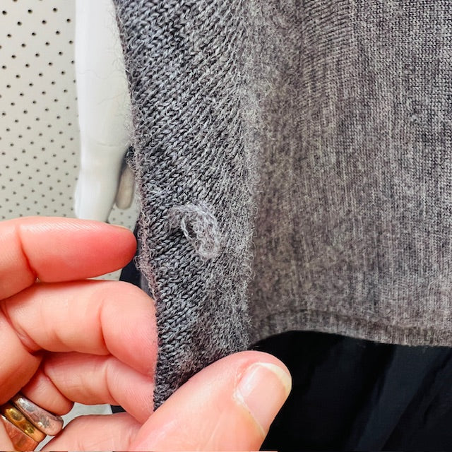 2000s vintage / RICOCHET / pure wool wrap top + armholes + buttons / one size (3897916097366648597)