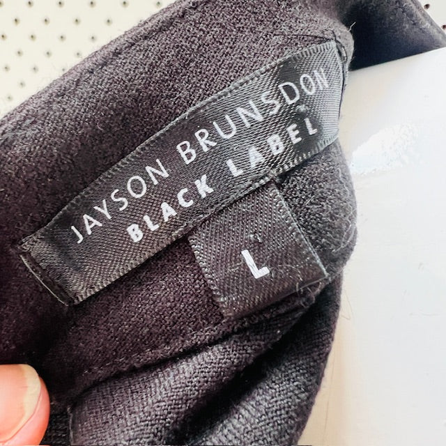 jayson brundston / high necked black top / L (3897916110336612704)