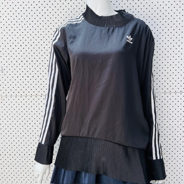 ADIDAS / 3 stripe pleated trim top / 10 (3897916160603054710)