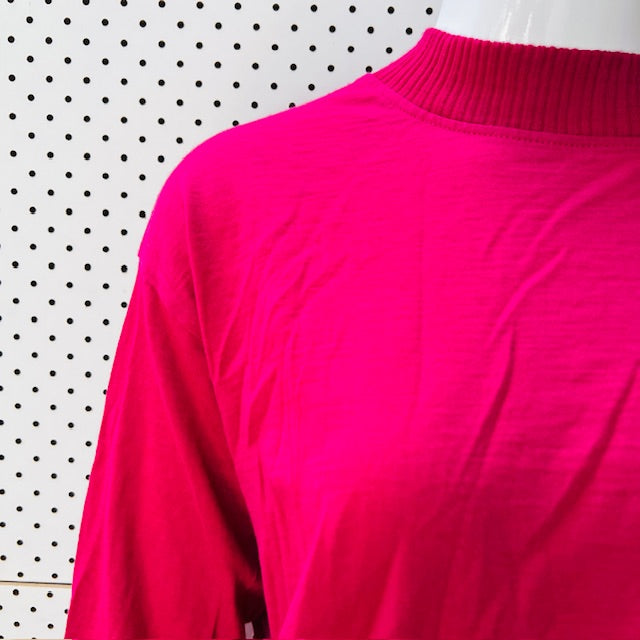 BALLANTYNES ESSENTIALS / cerise jumper in fine merino / M (3897916192804273107)