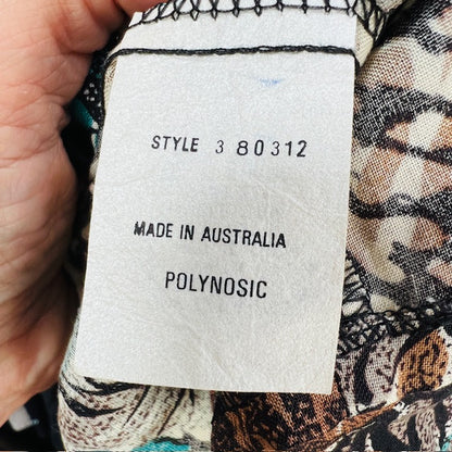 1990s aussie vintage / KATIES / patterned shirt / s (3897916207752010399)