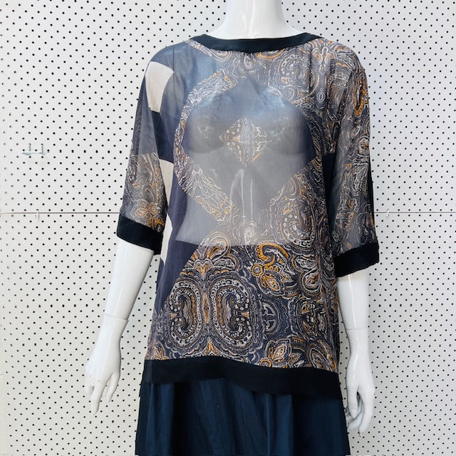 VERGE / silk / cube top / L (3897916226442040096)