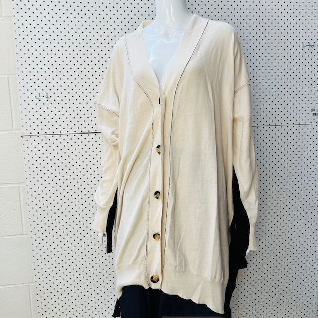 MA DAINTY / oversized wool cotton cardigan / free size (3897916240480325248)