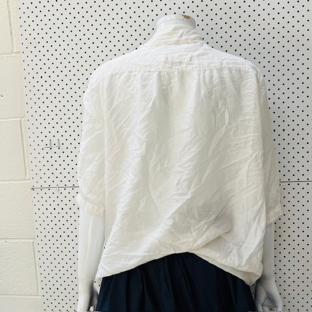 UNTOUCHED WORLD / silk cotton shirt jacket / m (3897916290568046495)