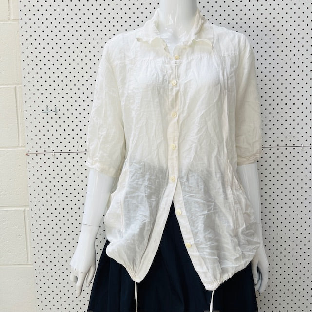UNTOUCHED WORLD / silk cotton shirt jacket / m (3897916294030367409)