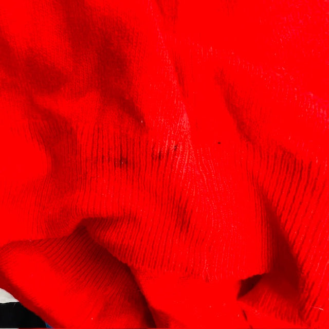 1980s scottish vintage / PRINGLE / bright red soft wool knit / s (3897916295621061103)