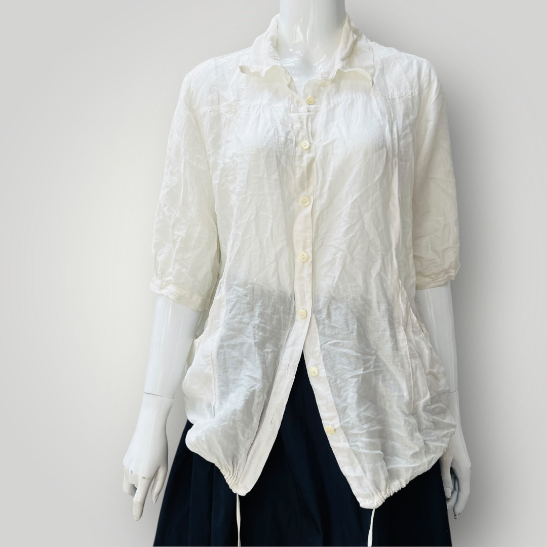 UNTOUCHED WORLD / silk cotton shirt jacket / m (3897920824750096201)