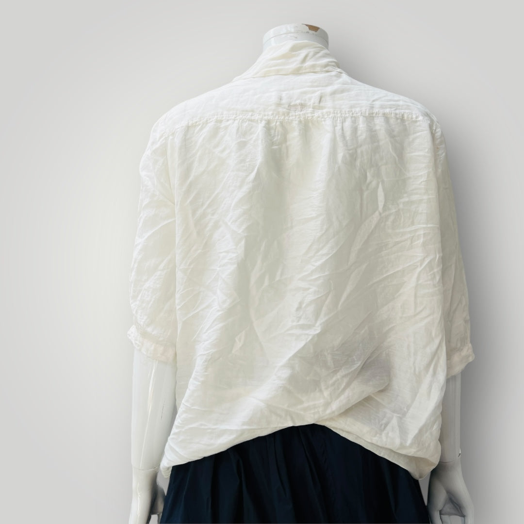 UNTOUCHED WORLD / silk cotton shirt jacket / m (3897920828792138003)