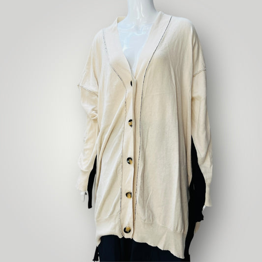 MA DAINTY / oversized wool cotton cardigan / free size (3897920850852663500)