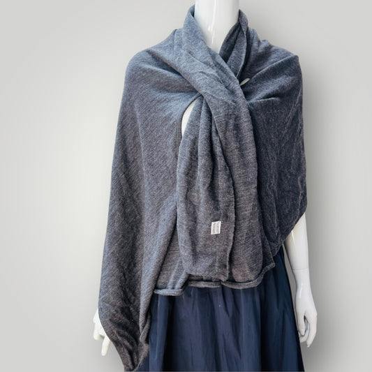 2000s vintage / RICOCHET / pure wool wrap top + armholes + buttons / one size (3897920909000907811)