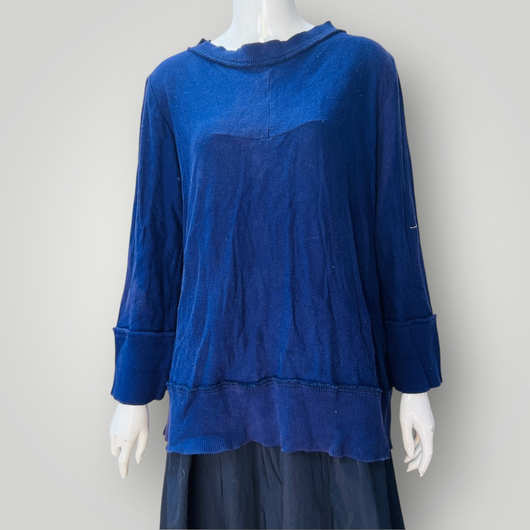 1990s vintage / NOM*D / purple cotton oversized jumper / m (3897920932814576653)