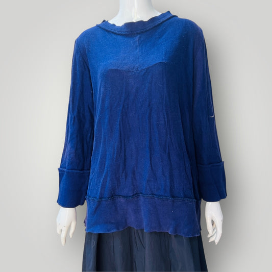 1990s vintage / NOM*D / purple cotton oversized jumper / m (3897920932814576653)