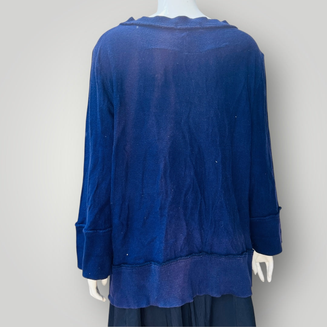 1990s vintage / NOM*D / purple cotton oversized jumper / m (3897920934953578731)