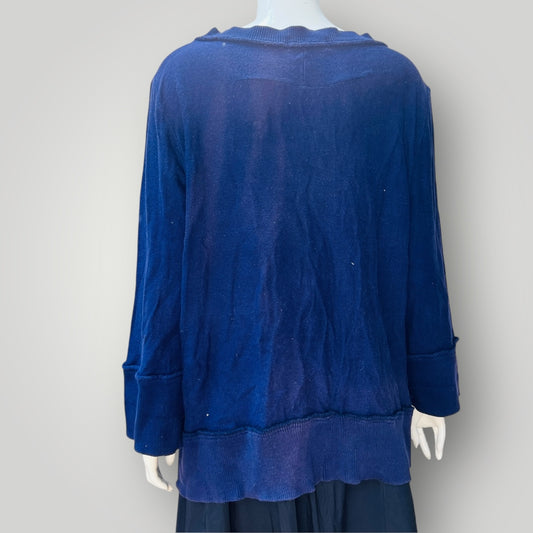 1990s vintage / NOM*D / purple cotton oversized jumper / m (3897920934953578731)