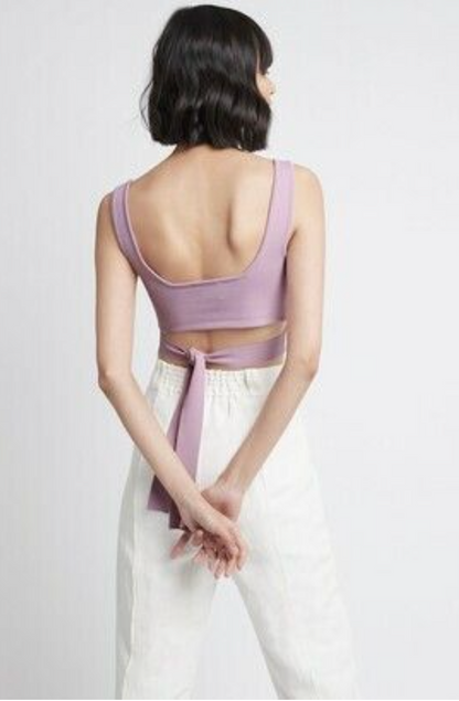 AJE / 'mia' wrap top in navy  / L (3897971470146914883)