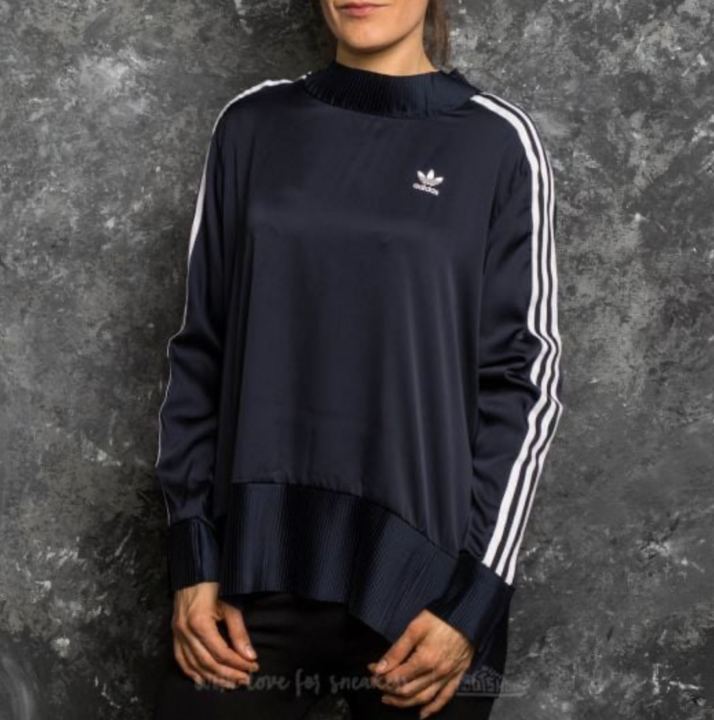 ADIDAS / 3 stripe pleated trim top / 10 (3897975109213986516)