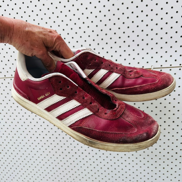 ADIDAS / SAMBA / adv in maroon leather / 44 (3898401039378492031)