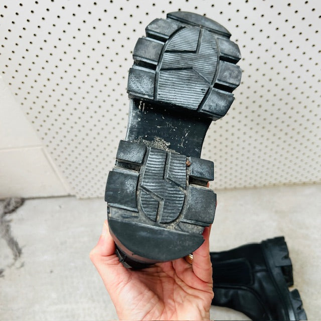 MOOCHI / 'major loafer' boots / black / 40 (3898401089750700485)