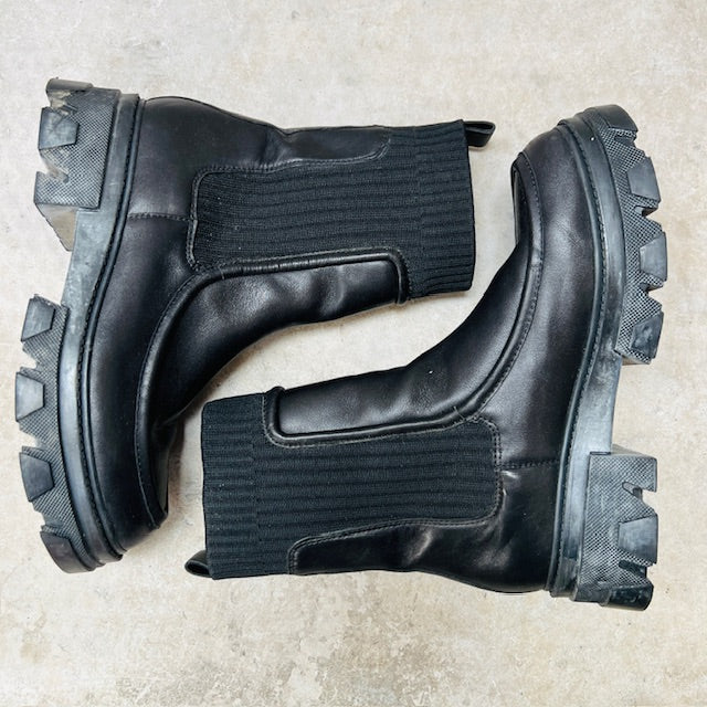 MOOCHI / 'major loafer' boots / black / 40 (3898401096624563920)