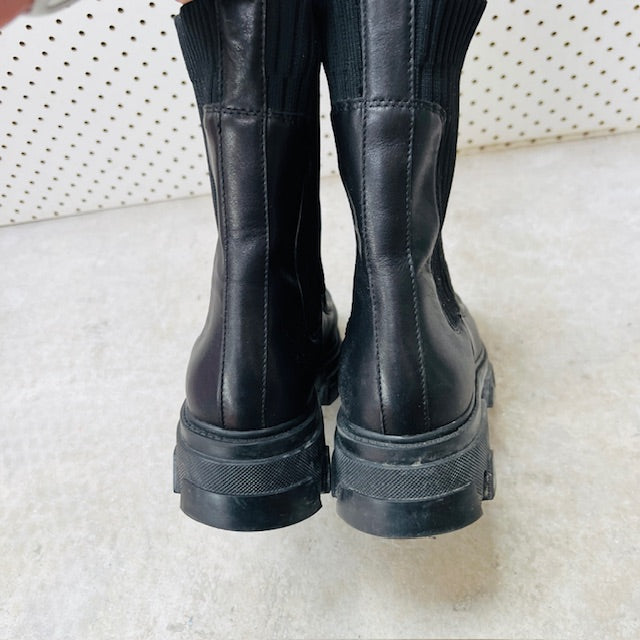 MOOCHI / 'major loafer' boots / black / 40 (3898401100299604023)