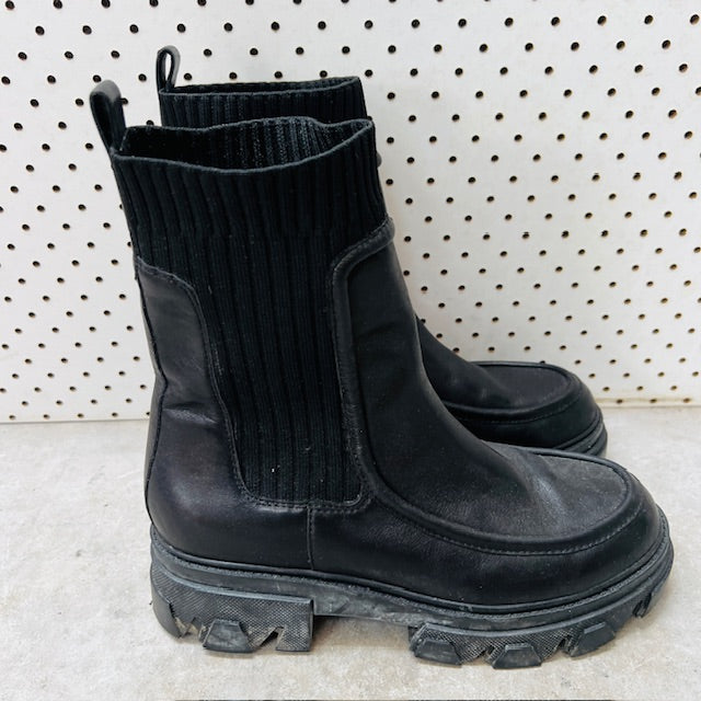 MOOCHI / 'major loafer' boots / black / 40 (3898401103285927804)