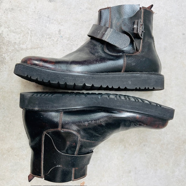 EMPORIO ARMANI / leather boots / (3898401148820398730)