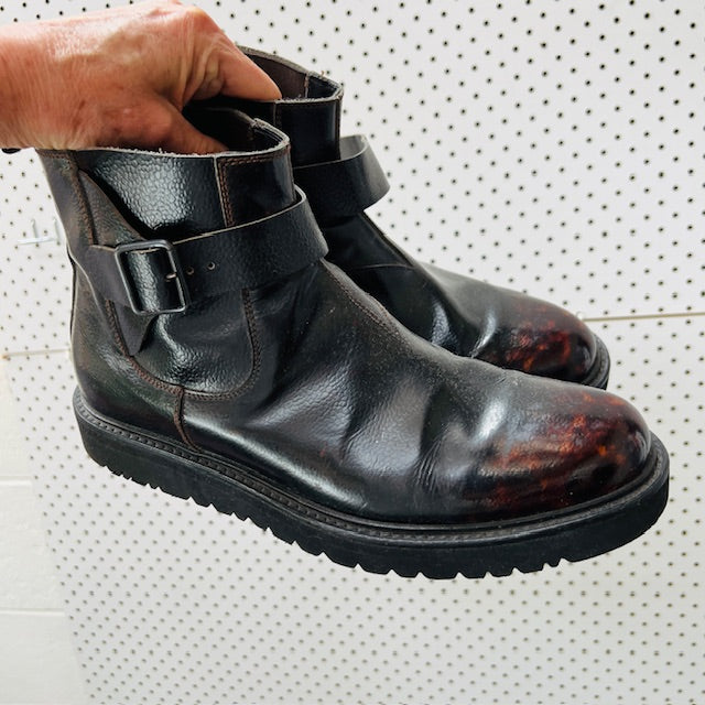 靴 00s EMPORIO ARMANI Leather Boots EMPORIO ARMANI / leather boots / – archival