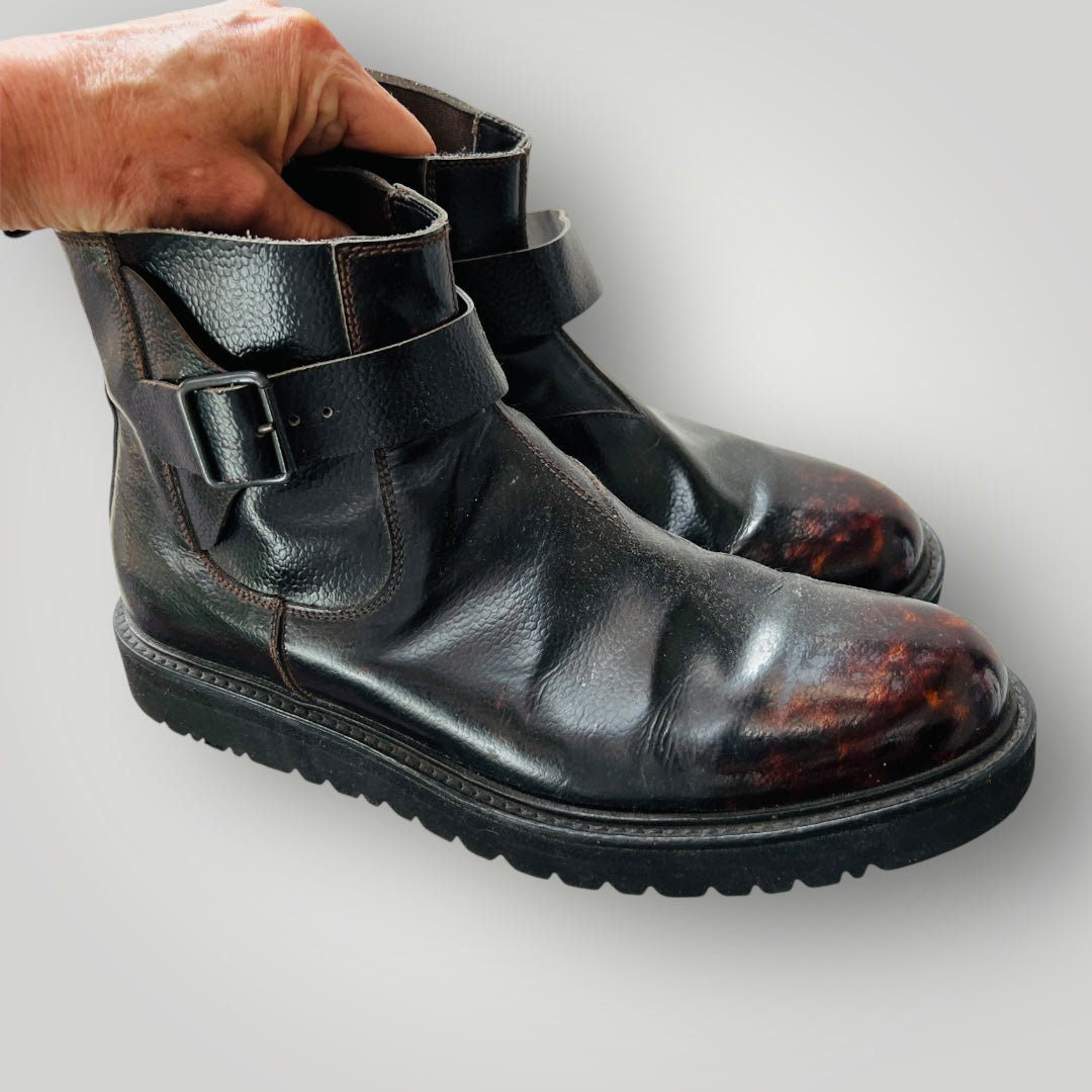 EMPORIO ARMANI / leather boots / (3898401482188620917)