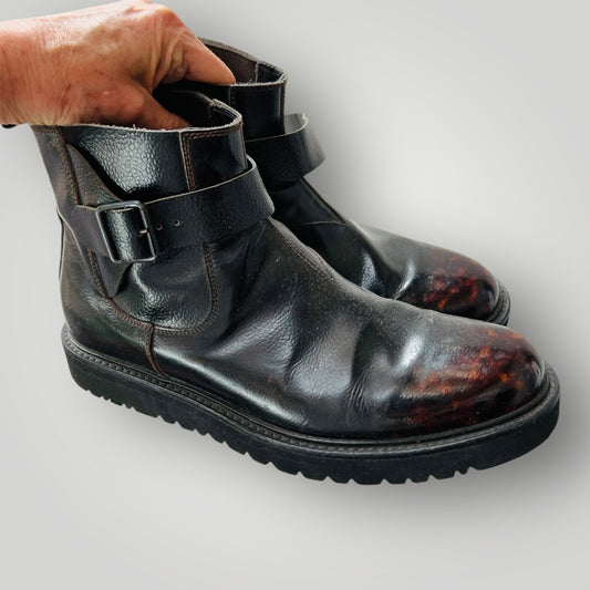 EMPORIO ARMANI / leather boots / (3898401482188620917)