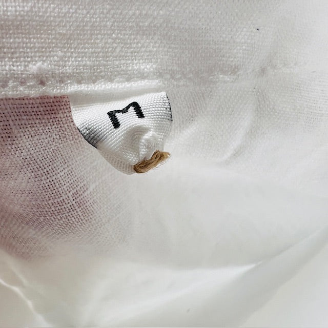 MUJI / white linen blouse / m (3898494341875440541)