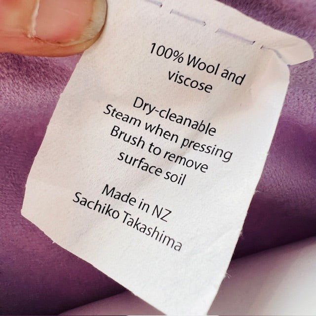 sachiko takashima / lilac wool crop with long sleeves / L (3898494378931309327)