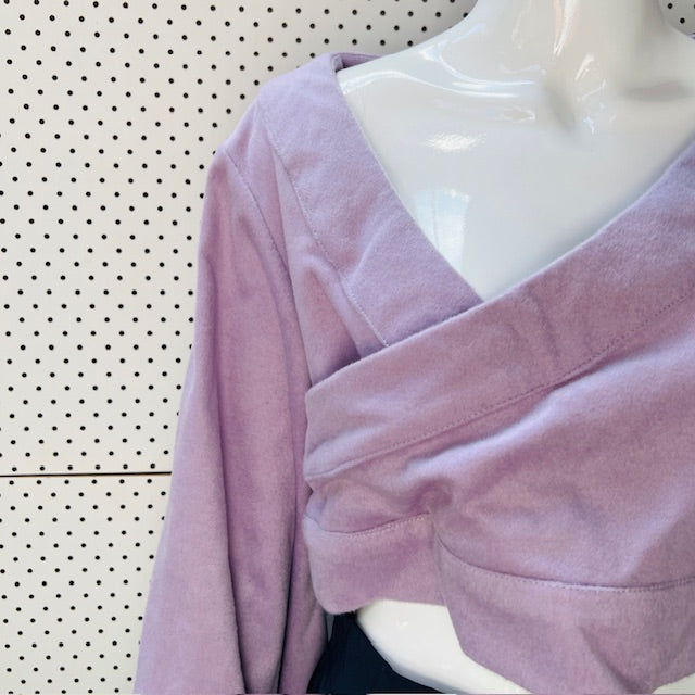 sachiko takashima / lilac wool crop with long sleeves / L (3898494381046258801)