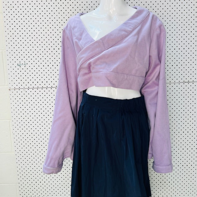 sachiko takashima / lilac wool crop with long sleeves / L (3898494382742667878)