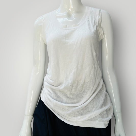 SCOPE / crisp white linen singlet / 12 (3898494960070066595)