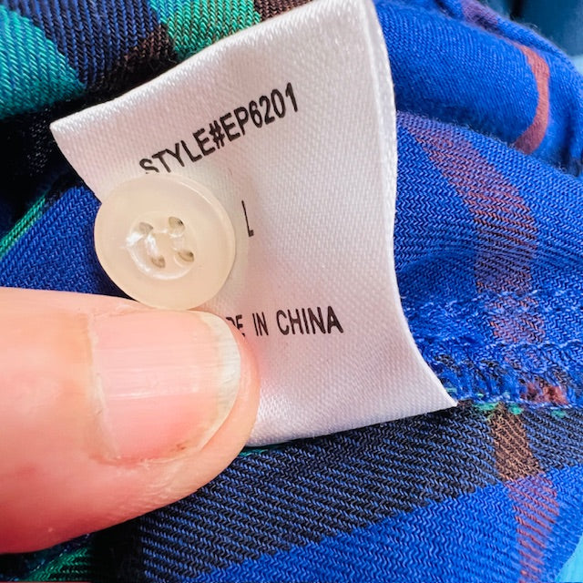 EPTM / plaid / quarter zip shirt / L (3898514327268487606)