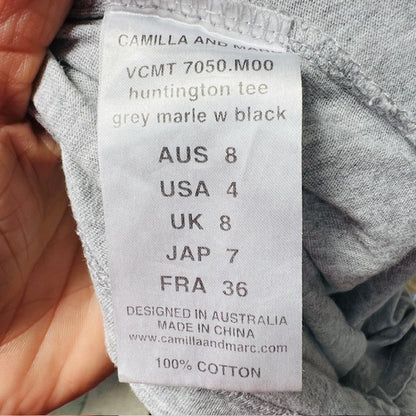 CAMILLA MARC / grey marle huntington tee / s (3898514366905356447)