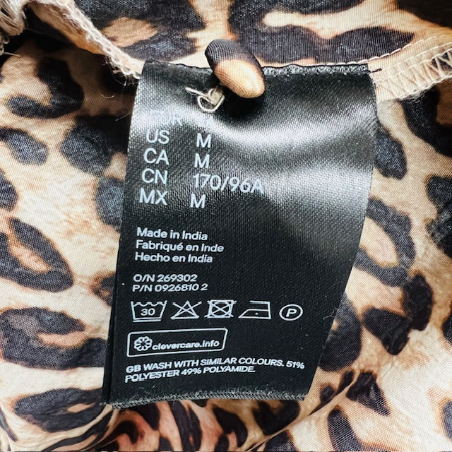 LEOPARD / balloon sleeve blouse / m (3898680564090137942)