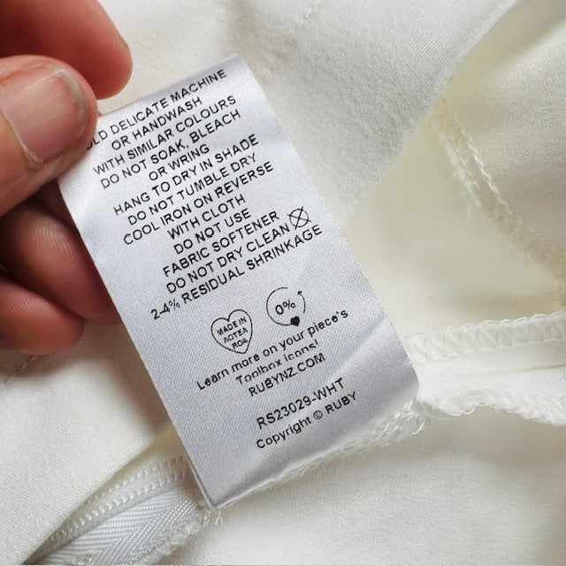 RUBY / jules bodice in white / s/m (3898680572573468586)