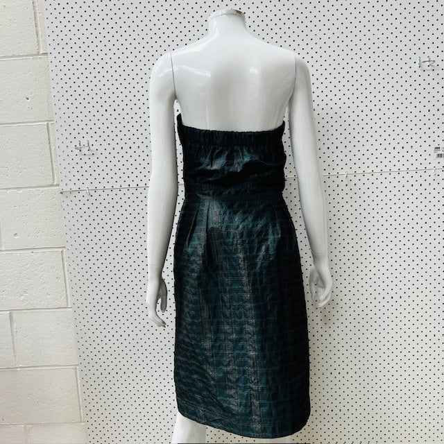 2000s nz vintage / KATE SYLVESTER / strapless party dress / m / made in nz (3898680663732250687)